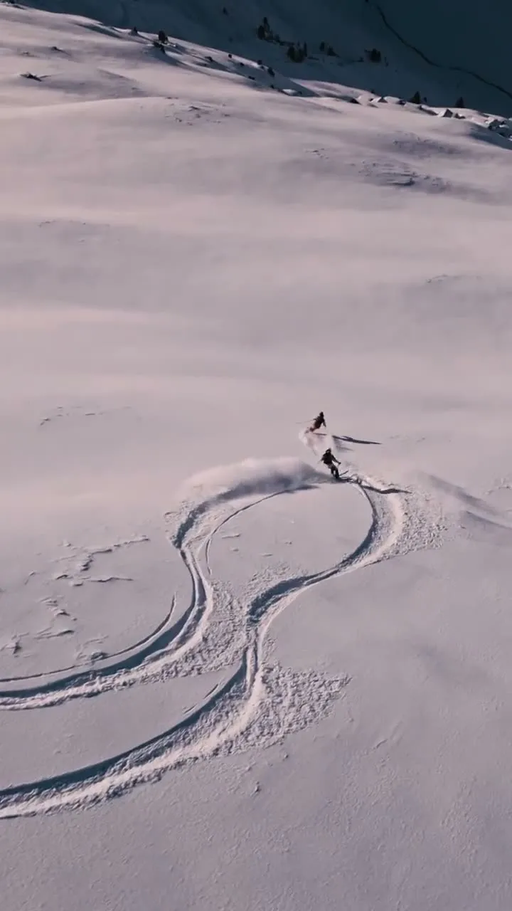 Skitour – Drohne